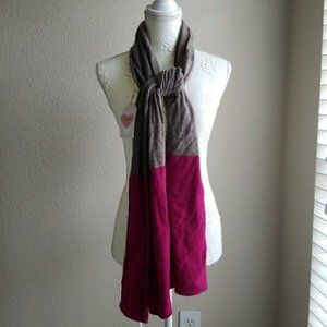 ⛸⛷Beautiful Fuchsia & Brown Scarf!🎁